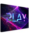 Gaming Canvas prints - Play lettering abstract | FEEBY