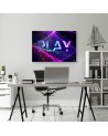 Gaming Canvas prints - Play lettering abstract | FEEBY