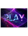 Gaming Canvas prints - Play lettering abstract | FEEBY