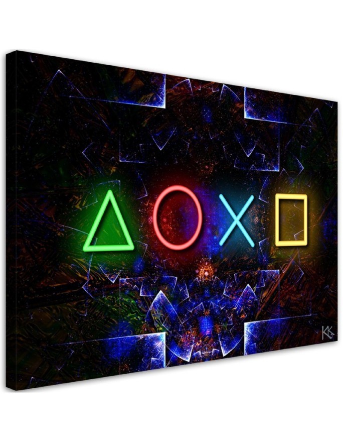Canvas print - Gaming console symbols | FEEBY