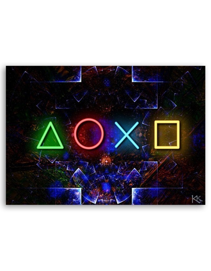 Canvas print - Gaming console symbols | FEEBY