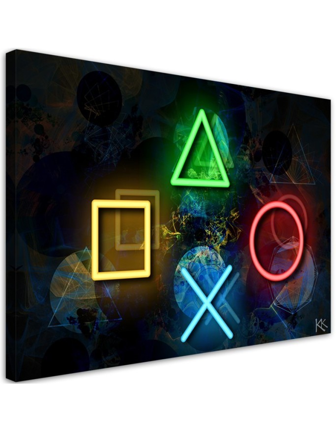 Modern paintings for a teenager - Controller buttons | FEEBY