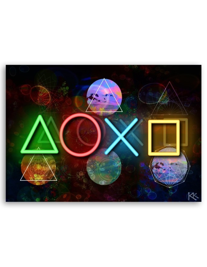 Canvas prints for a teenager's room - Game console | FEEBY