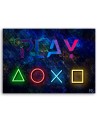Canvas prints for a gamer - Controller buttons and play lettering | FEEBY