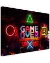 Modern Canvas painting for a gamer - Game Over lettering for a gamer | FEEBY