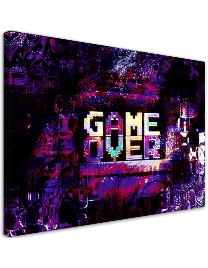 Wall art Canvas prints - Abstract Game Over lettering | FEEBY
