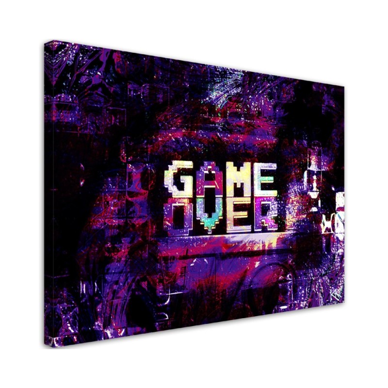 Wall art Canvas prints - Abstract Game Over lettering | FEEBY