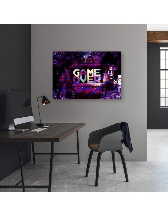 Wall art Canvas prints - Abstract Game Over lettering | FEEBY