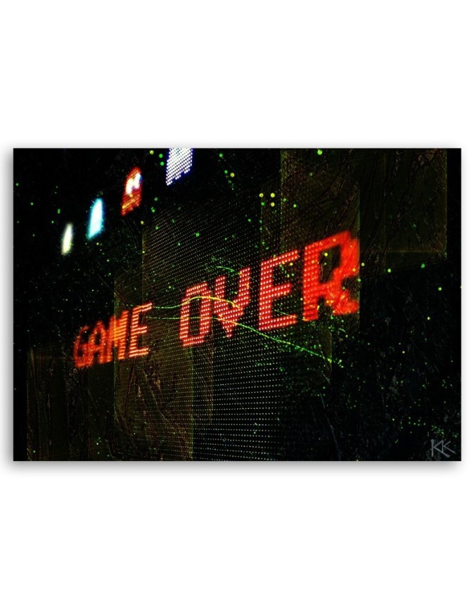 Canvas prints for teenager's room - Game Over for gamer | FEEBY