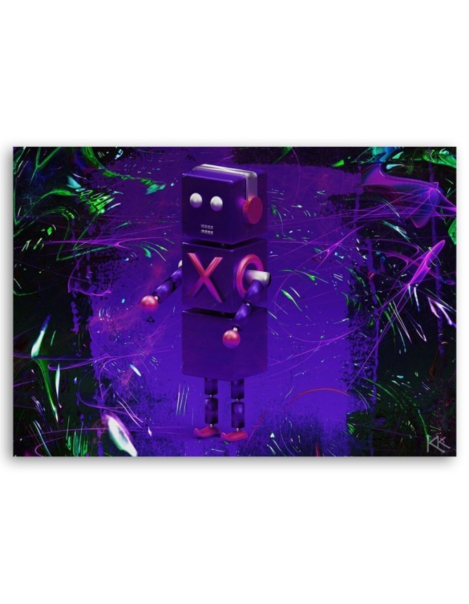 Canvas prints for teenager's room - Robot for gamer | FEEBY