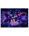 Canvas prints for a teenager's room - Neon sign Play | FEEBY