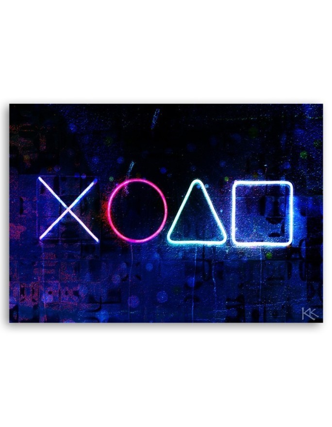 Canvas prints for a gaming room - Controller buttons | FEEBY