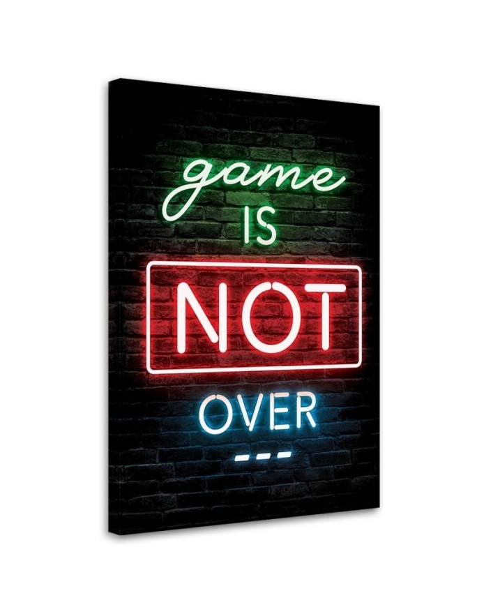 Canvas prints for wall - Neon gaming inscription | FEEBY