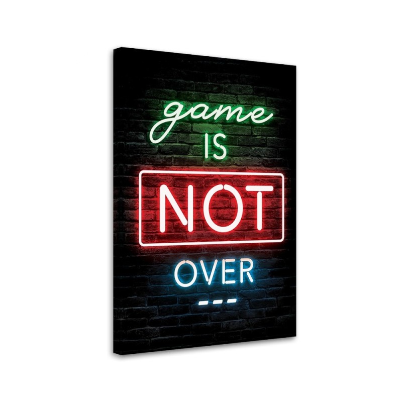 Canvas prints for wall - Neon gaming inscription | FEEBY