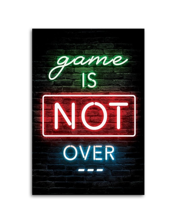 Canvas prints for wall - Neon gaming inscription | FEEBY