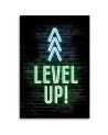 Canvas prints for gamer - Level up gaming caption | FEEBY