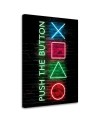 Wall art canvas painting - Gamer controller buttons caption | FEEBY