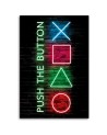 Wall art canvas painting - Gamer controller buttons caption | FEEBY
