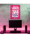 Canvas prints for a teenager's room - Gaming lettering for women | FEEBY