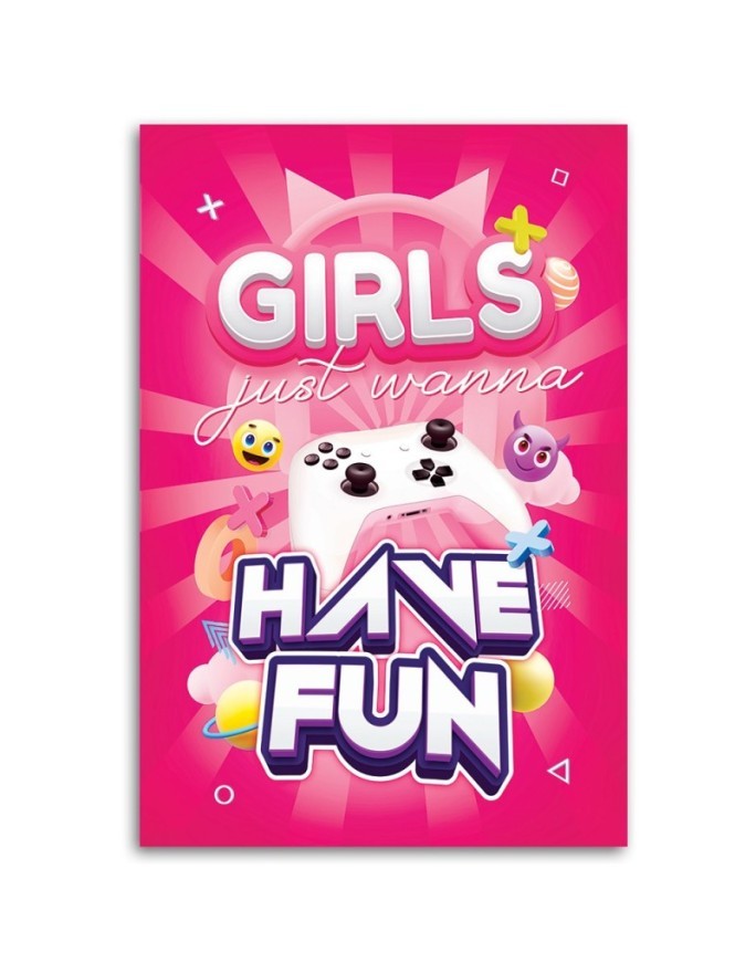 Canvas prints for a teenager's room - Gaming lettering for women | FEEBY