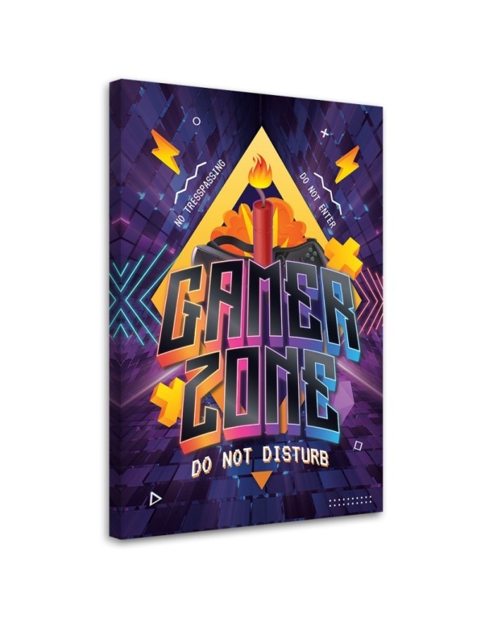 Canvas print - Gaming zone caption | FEEBY