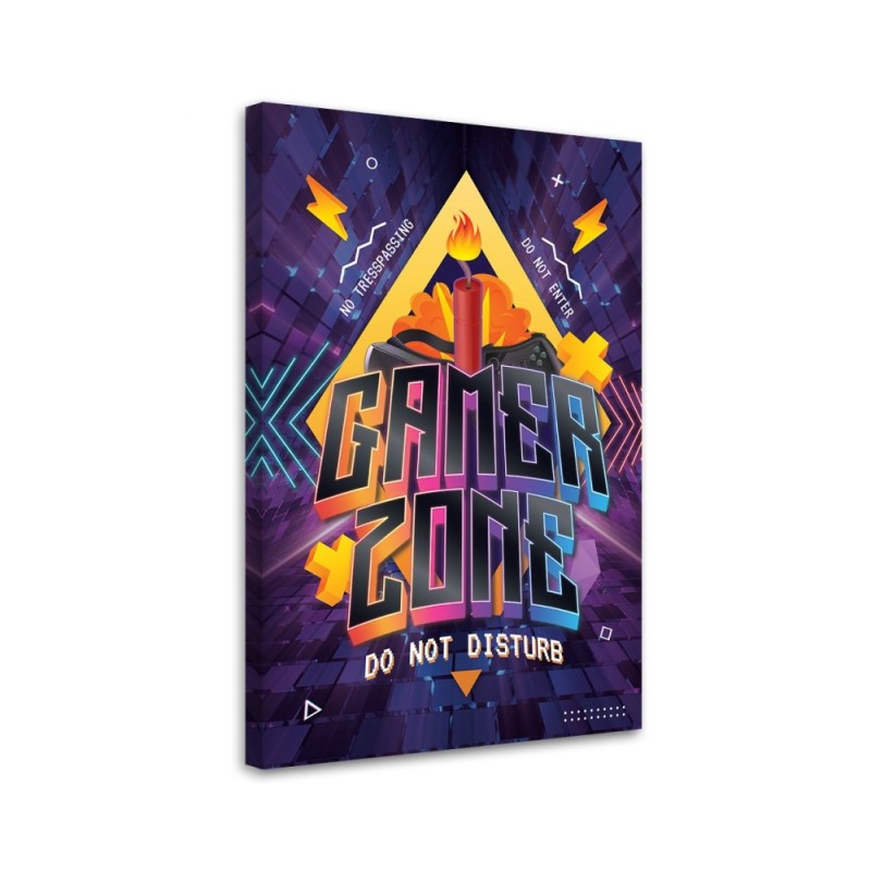 Canvas print - Gaming zone caption | FEEBY