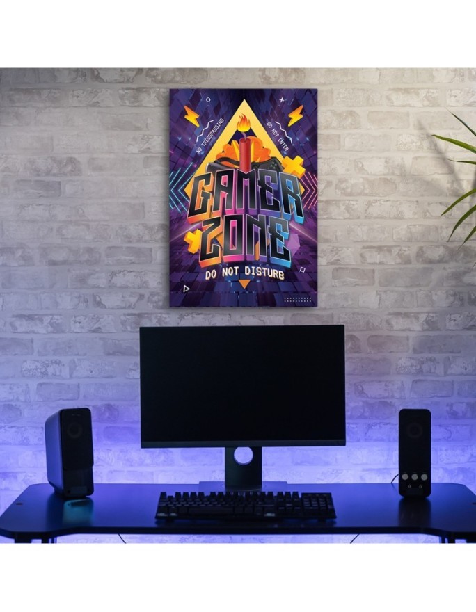 Canvas print - Gaming zone caption | FEEBY