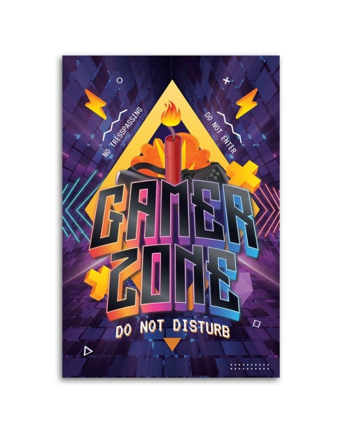 Canvas print - Gaming zone caption | FEEBY