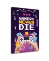 Canvas prints for a teenager's room - Gamers never die | FEEBY