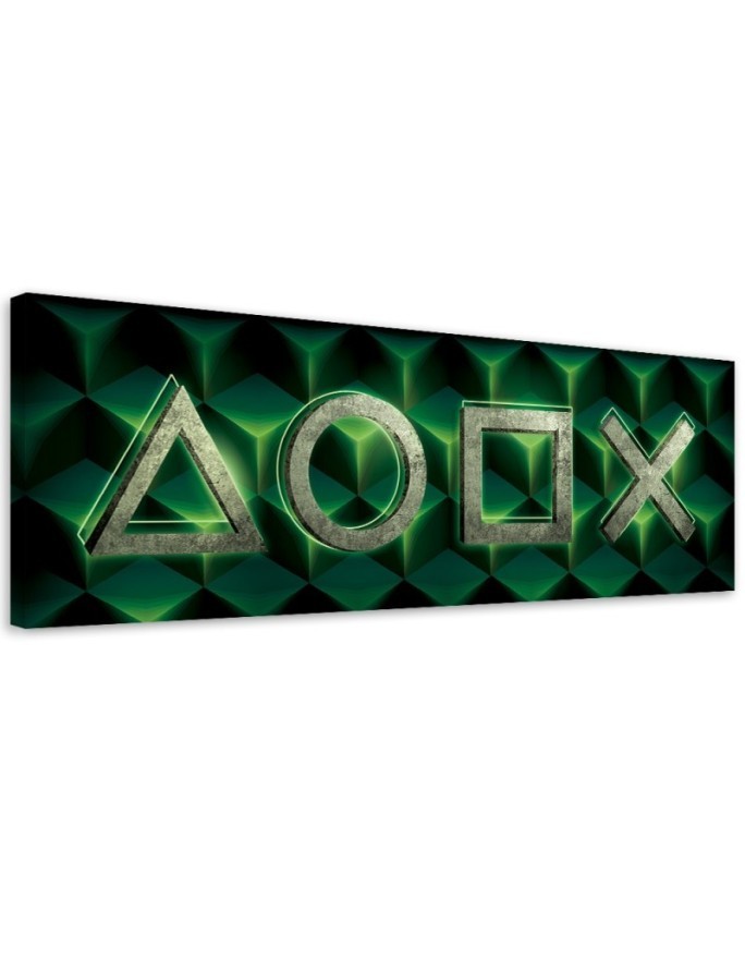 Gaming room Canvas painting - Symbols of the game | FEEBY