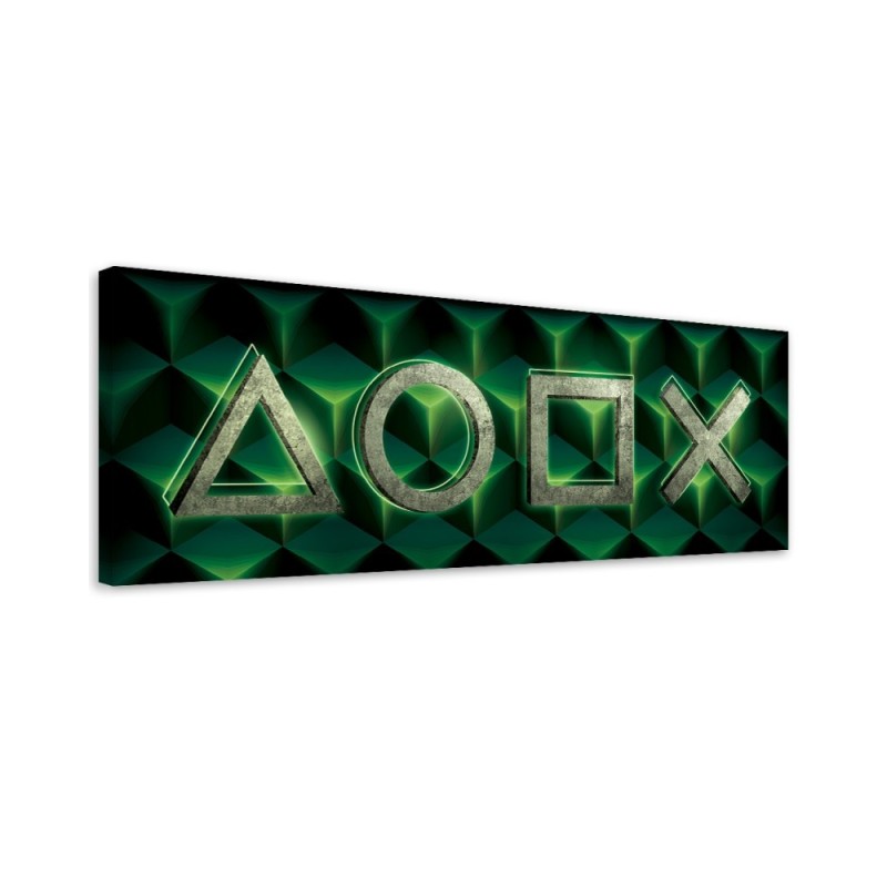 Gaming room Canvas painting - Symbols of the game | FEEBY