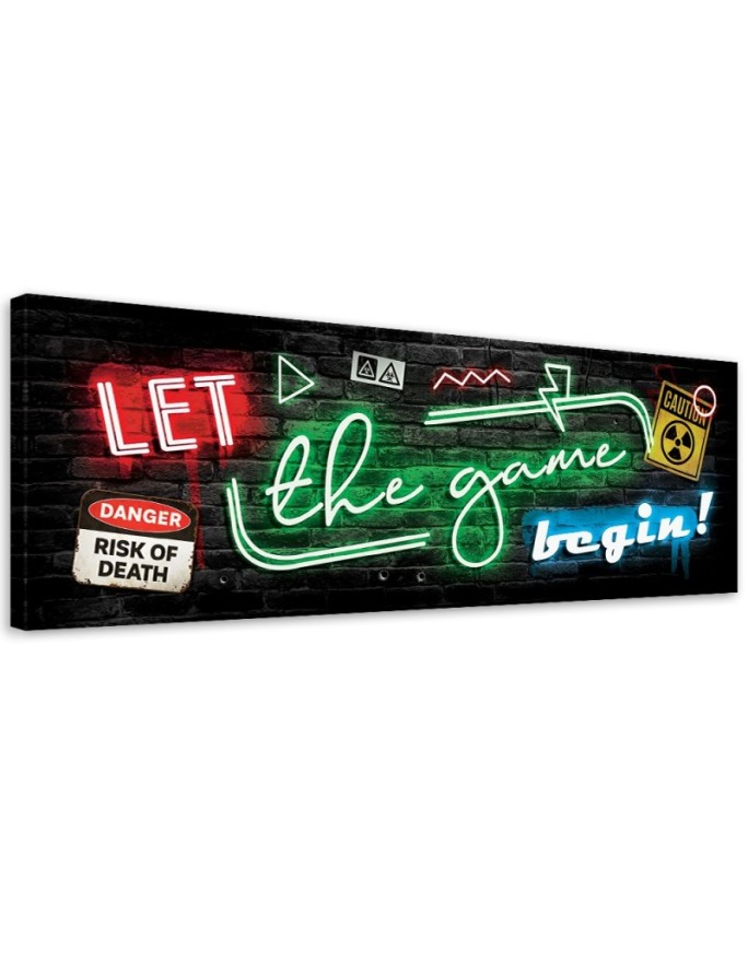 Canvas print Neon for player