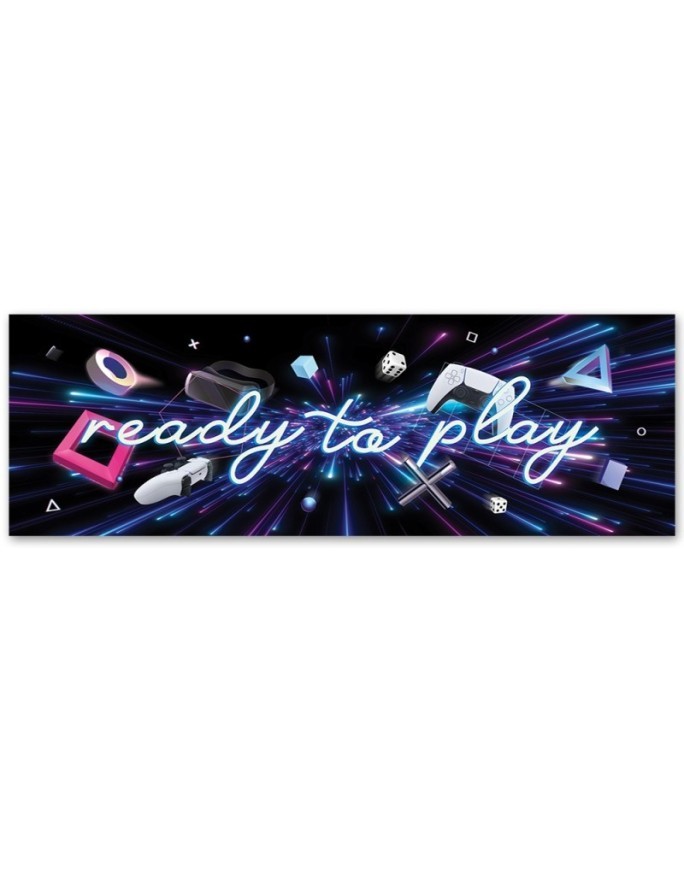 Gaming Canvas prints - Ready to play lettering | FEEBY