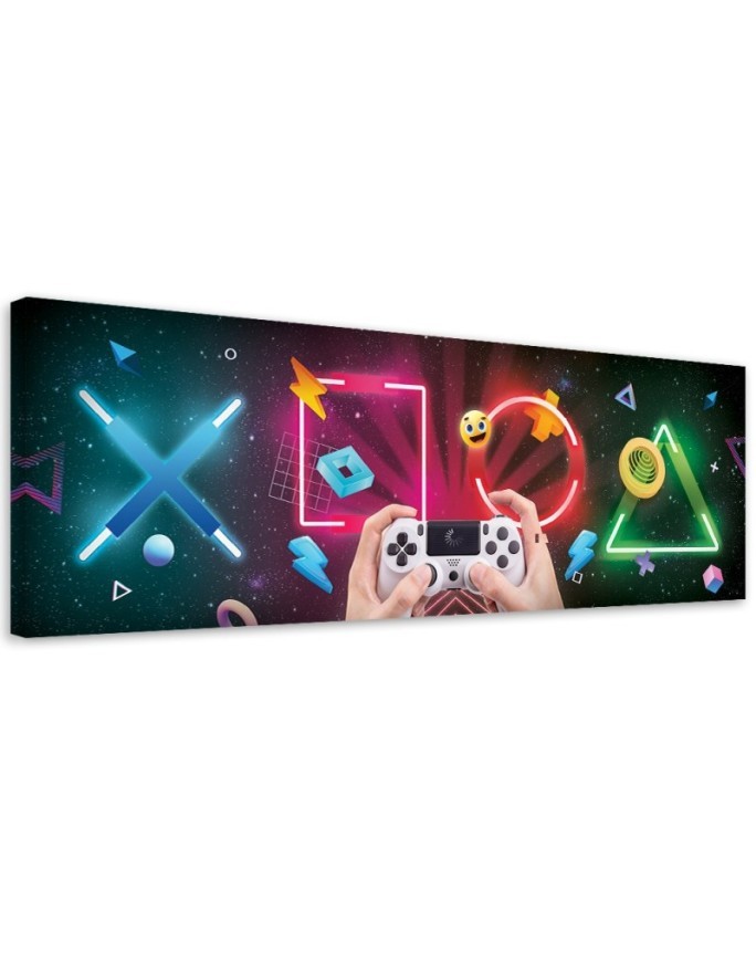 Canvas prints for a teenager's room - Buttons and game controller | FEEBY