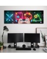 Canvas prints for a teenager's room - Buttons and game controller | FEEBY