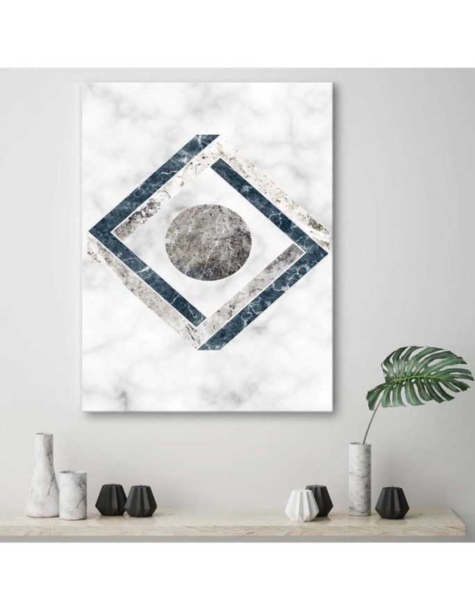 Designer Canvas prints for the living room - Geometric abstraction | FEEBY