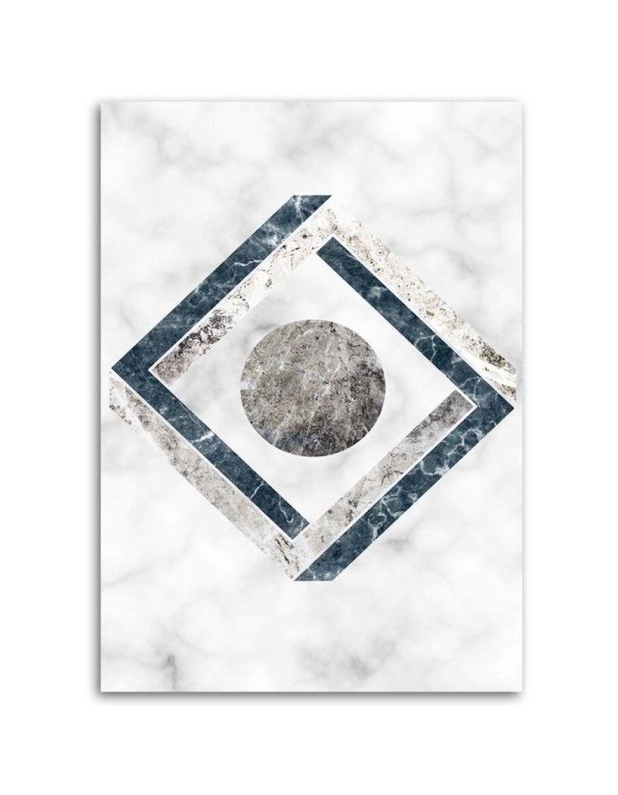 Designer Canvas prints for the living room - Geometric abstraction | FEEBY