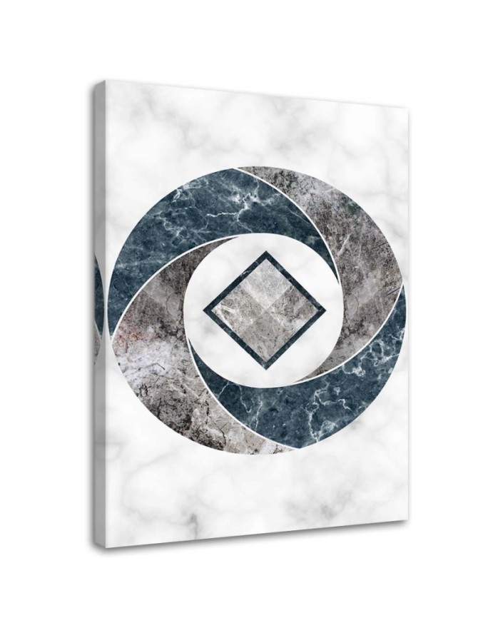 Stylish Canvas paintings for living room - Geometric abstract marble | FEEBY