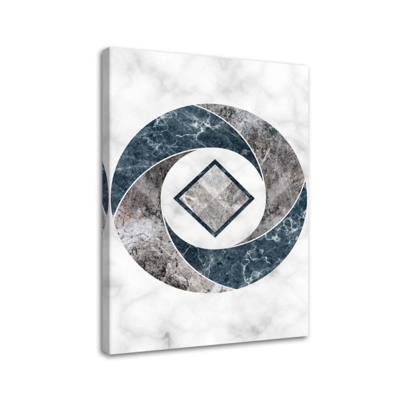 Stylish Canvas paintings for living room - Geometric abstract marble | FEEBY