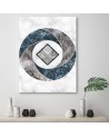 Stylish Canvas paintings for living room - Geometric abstract marble | FEEBY