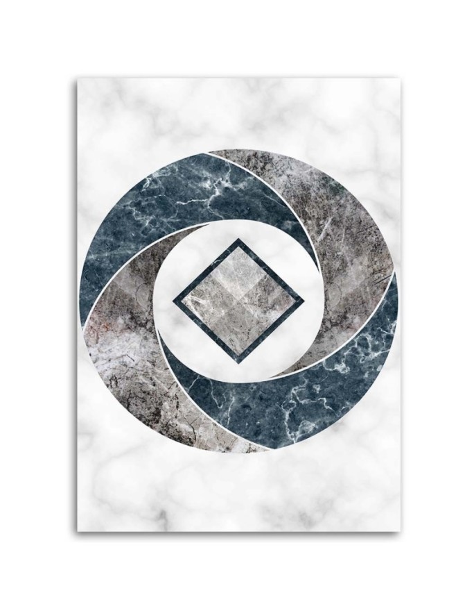 Stylish Canvas paintings for living room - Geometric abstract marble | FEEBY