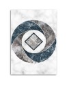 Stylish Canvas paintings for living room - Geometric abstract marble | FEEBY
