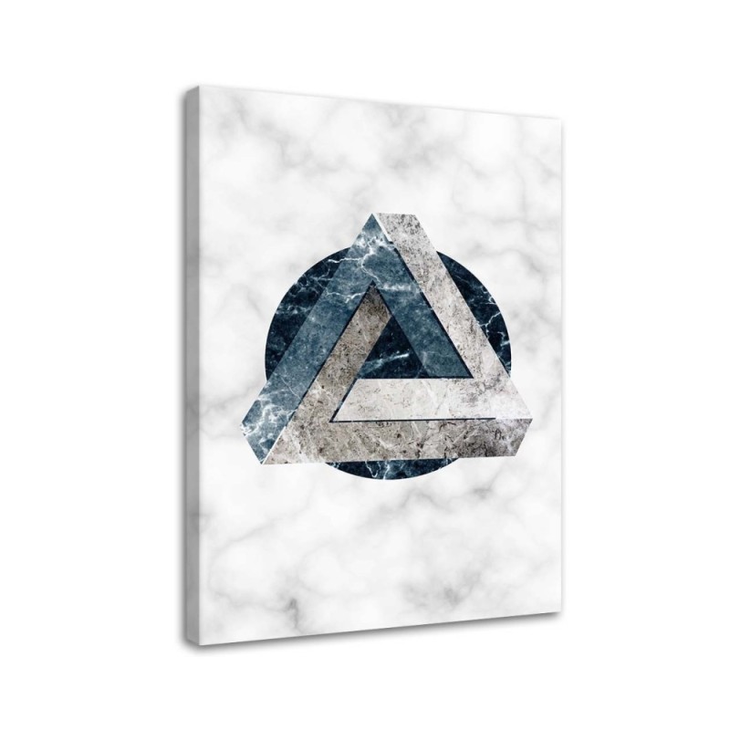 Modern Canvas paintings for living room - Geometric abstraction marble | FEEBY