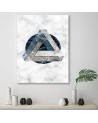 Modern Canvas paintings for living room - Geometric abstraction marble | FEEBY