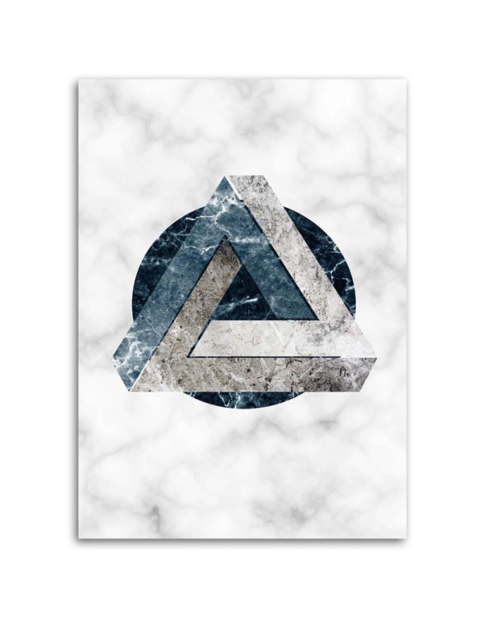 Modern Canvas paintings for living room - Geometric abstraction marble | FEEBY