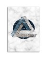 Modern Canvas paintings for living room - Geometric abstraction marble | FEEBY