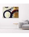 Abstract Canvas painting for living room - Modern circles | FEEBY