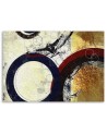 Abstract Canvas painting for living room - Modern circles | FEEBY