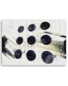 Wall Canvas painting - Abstract circles for office | FEEBY