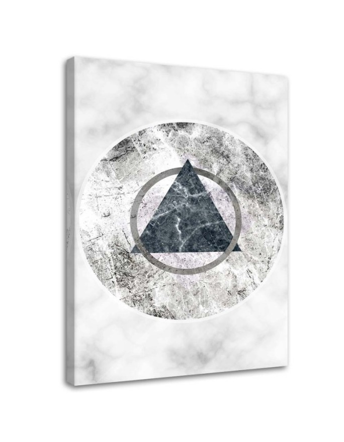 Wall Canvas painting - Geometric figures marble | FEEBY